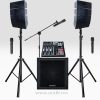 Kit Equipo Sonido Escolar Completo +micrófonos +pedestal